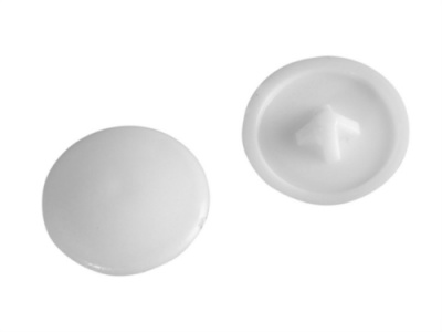 White Pozi Drive Cover Cap (Pack of 50)